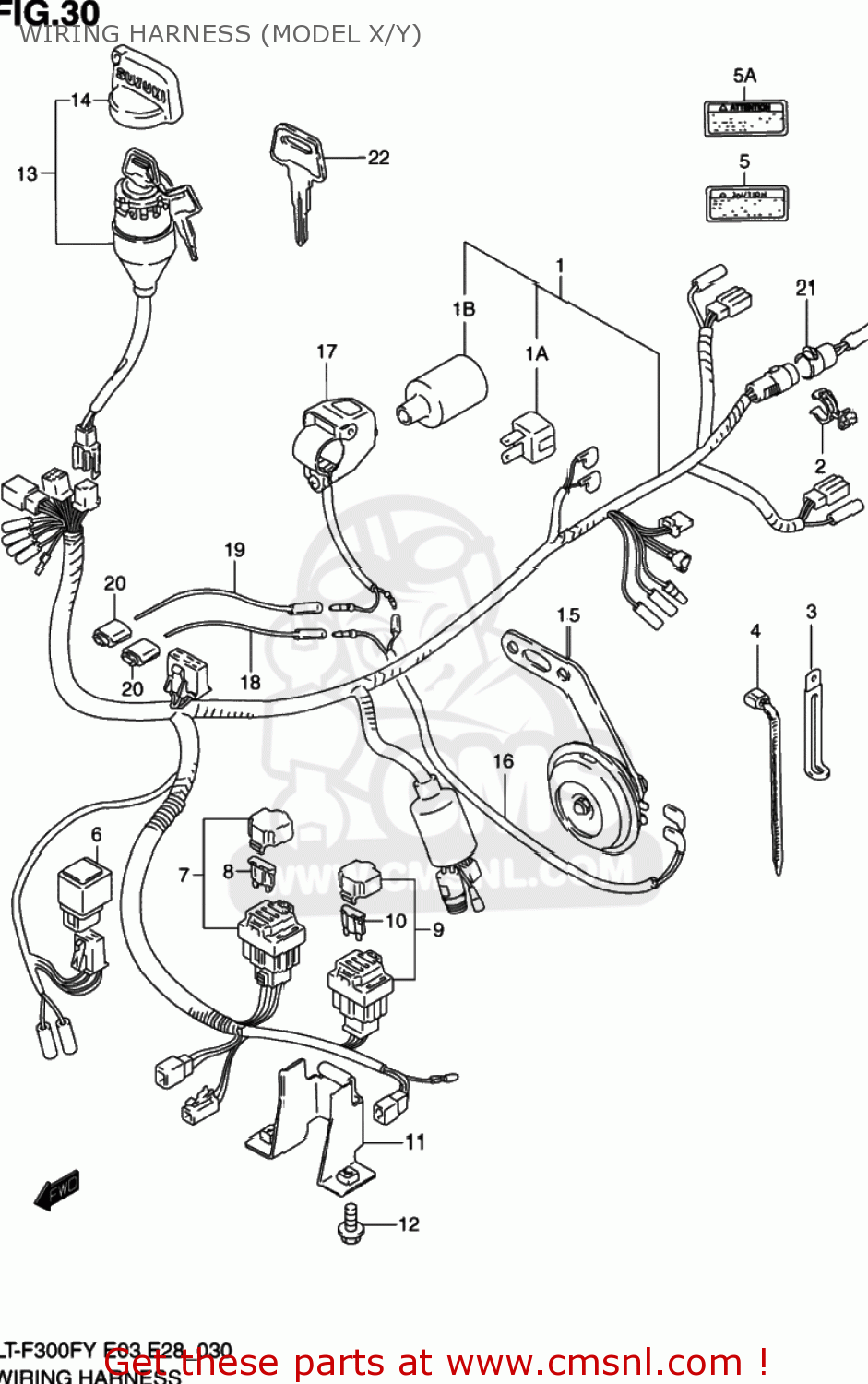 3661039DE0: Harness,wiring Suzuki - buy the 36610-39DE0 at CMSNL