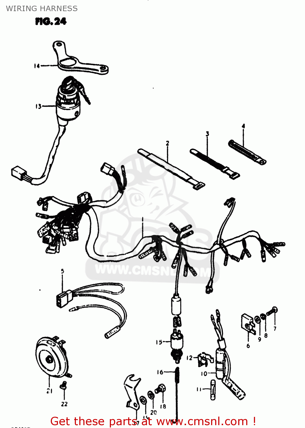 3661037130: Harness,wiring Suzuki - buy the 36610-37130 at CMSNL