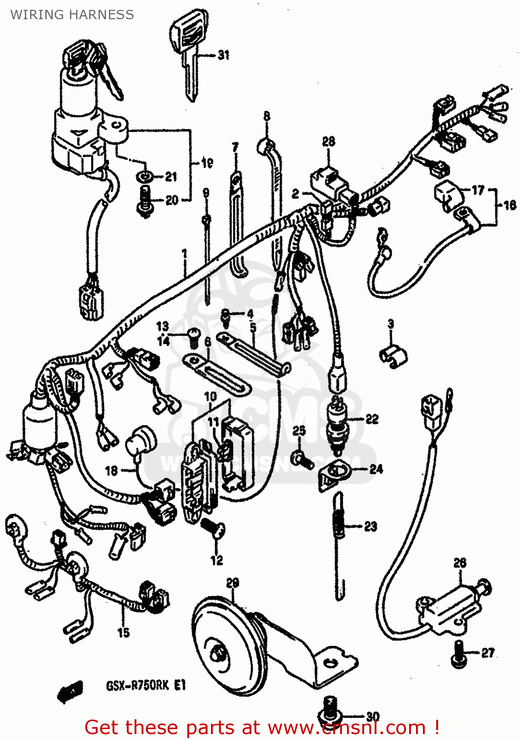 3382007D00: Lead Wire,battery Plus Suzuki - buy the 33820-07D00 at CMSNL