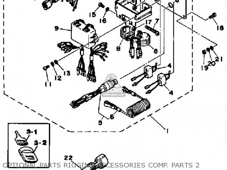 Yamaha 115ETH 1987 parts lists and schematics