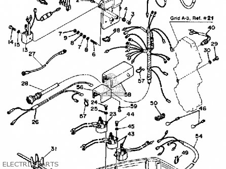 Yamaha 70ETH 1987 parts lists and schematics