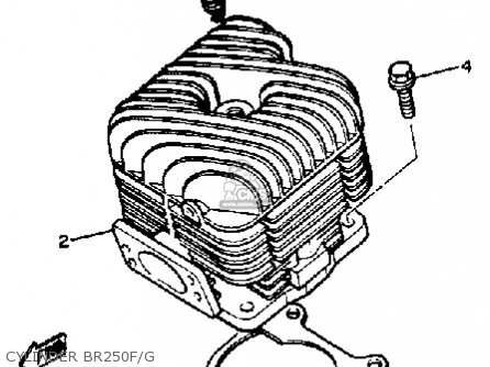 Yamaha BR250F BRAVO 1982/1983 parts lists and schematics