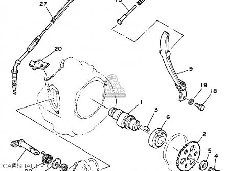 Yamaha BW200E BIG WHEEL 1986 (G) USA parts lists and schematics