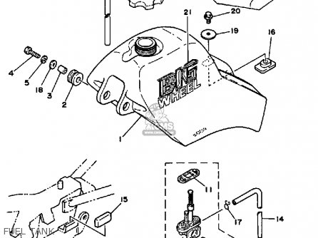 Yamaha BW80 BIG WHEEL 1987 (H) USA parts lists and schematics