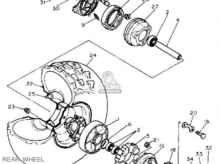 Yamaha BW80 BIG WHEEL 1990 (L) USA parts lists and schematics