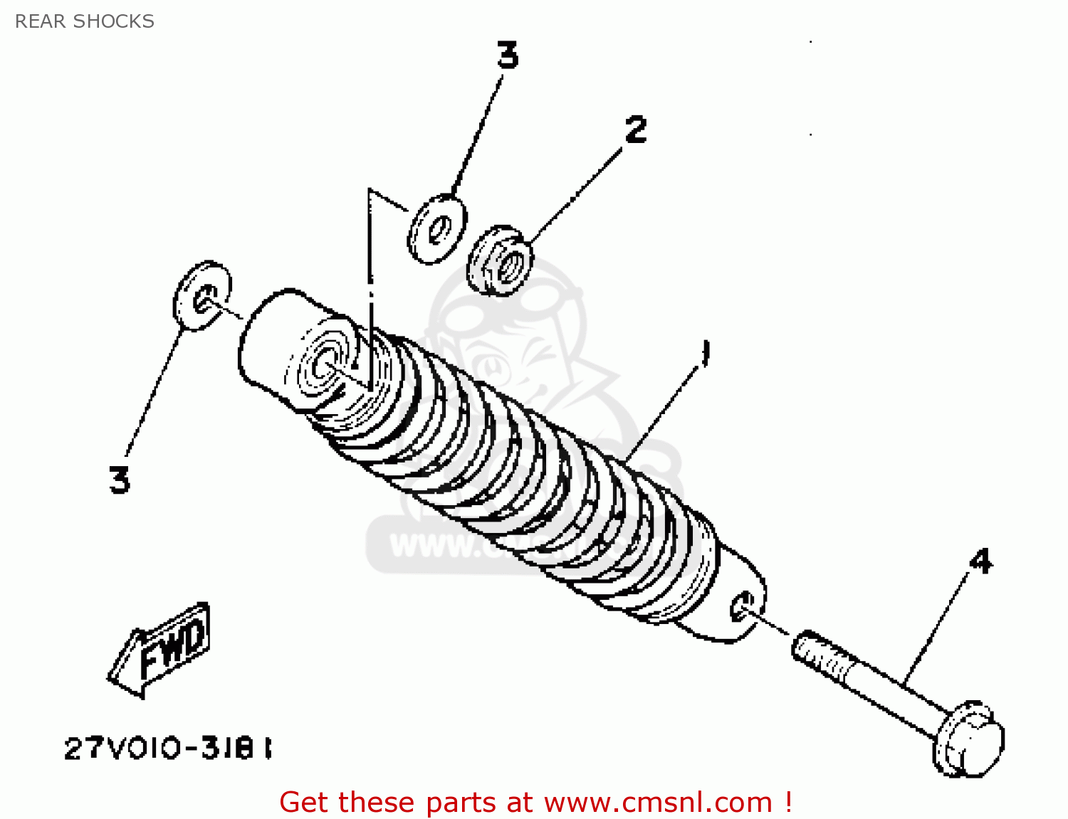 Yamaha CE50ES 1986 RIVA JOG parts lists and schematics