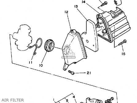 Yamaha CE50ET 1987 RIVA JOG parts lists and schematics