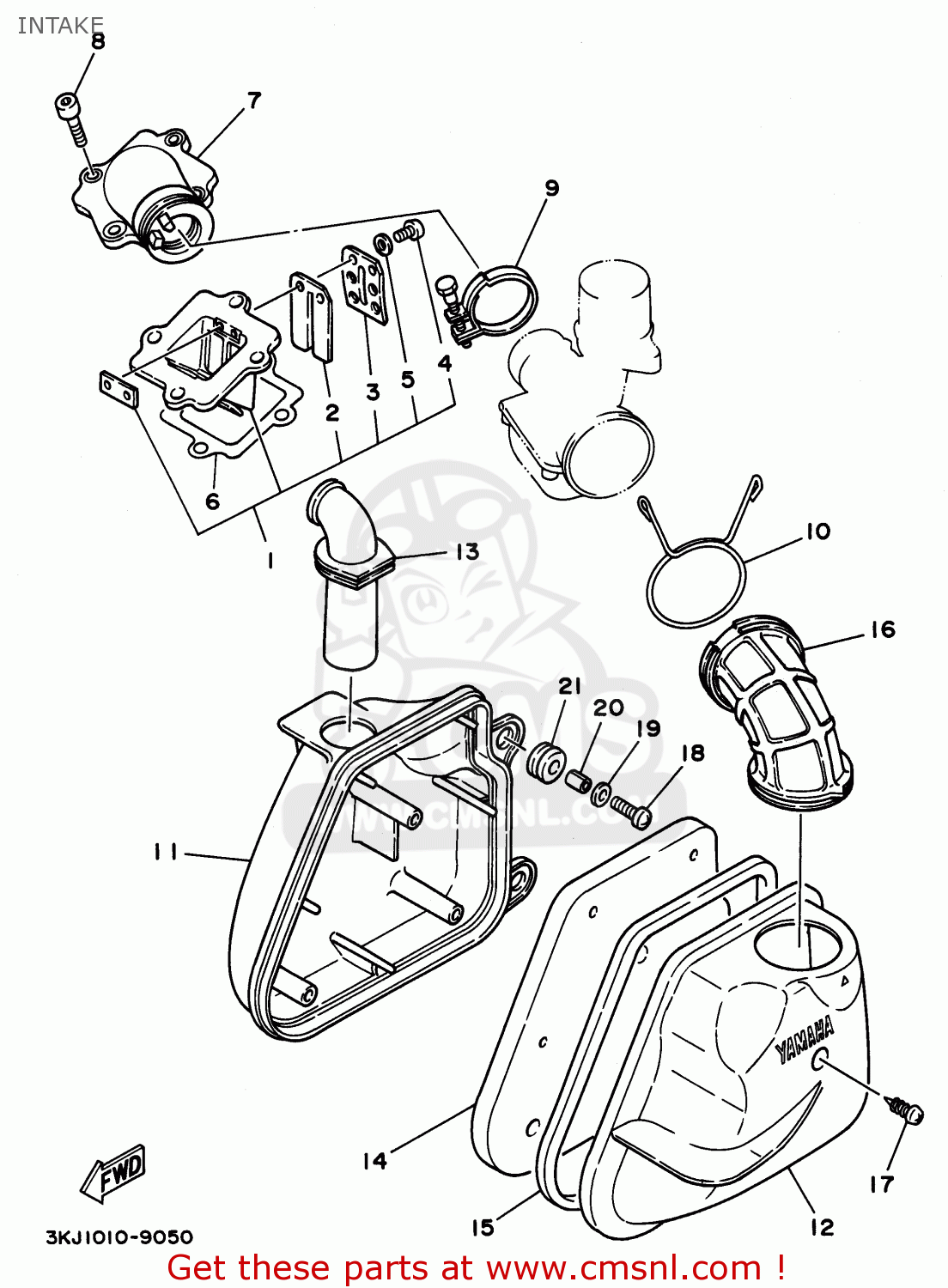 Yamaha CY50H 1996 INTAKE - buy original INTAKE spares online