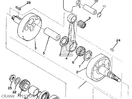 Yamaha Dt125 1974 Usa parts list partsmanual partsfiche wire schematic yamaha enduro 