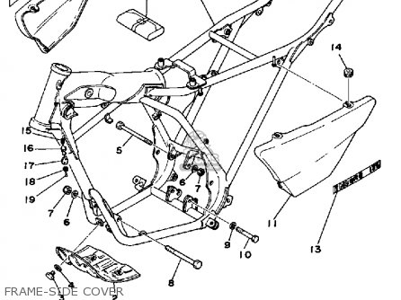 Yamaha DT125 1978 USA parts lists and schematics