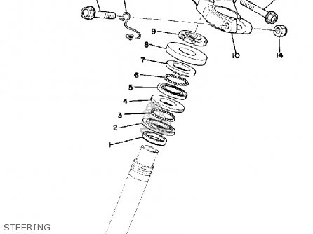 Yamaha Dt125 1978 Usa parts list partsmanual partsfiche