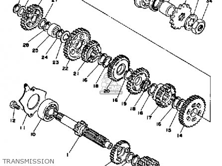 Yamaha DT125 1979 USA parts lists and schematics