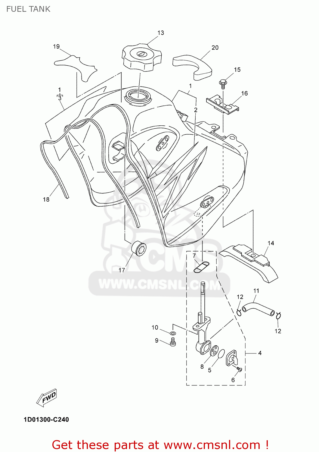 yamaha dt 125 fuel tank