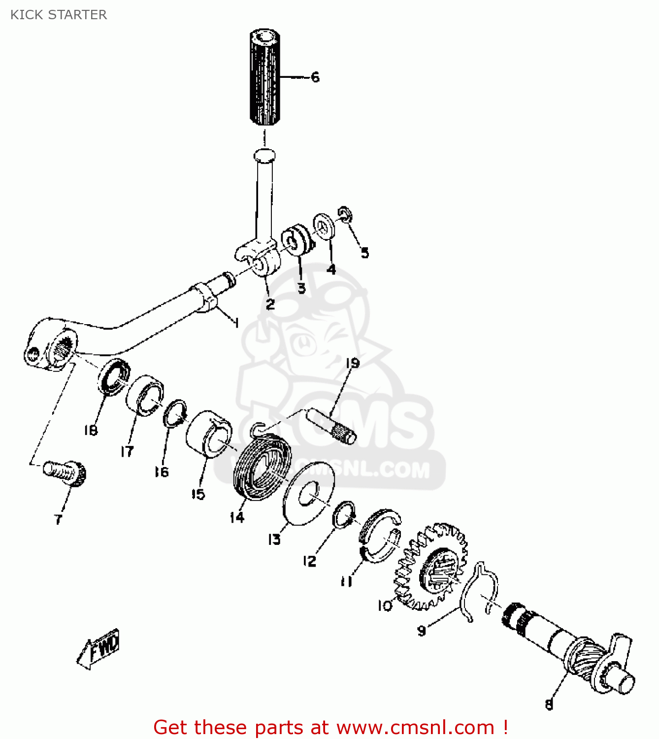 Yamaha DT175 1975 USA parts lists and schematics