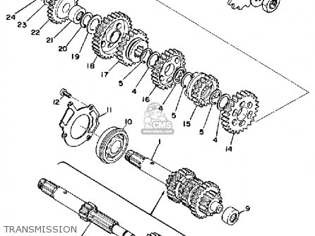 Yamaha DT175 1975 USA Parts Lists And Schematics