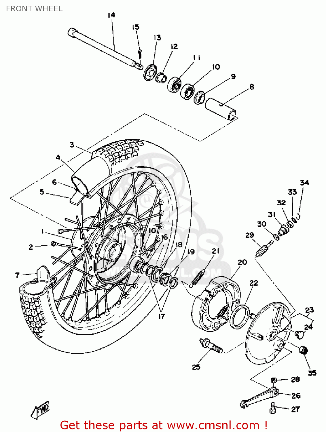 Yamaha Yamaha DT175 1979 USA parts lists and schematics