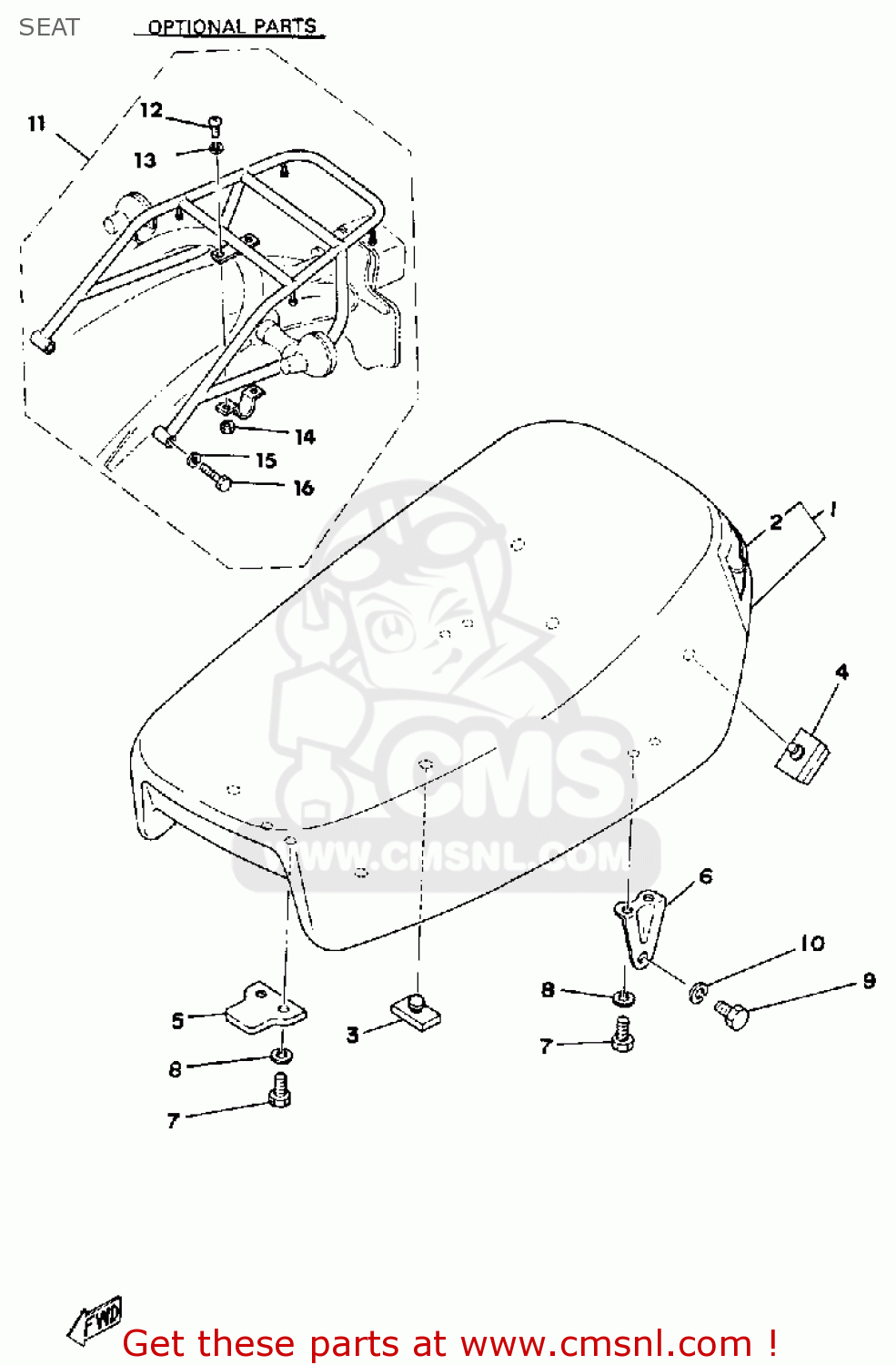 Yamaha Yamaha DT175 1979 USA parts lists and schematics