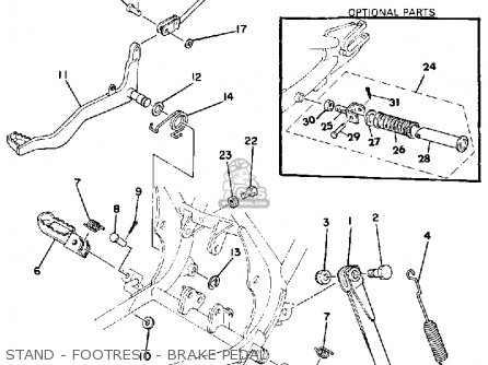 YAMAHA GENUINE PARTS FICHE MANUAL 1979 DT175 DT 175 