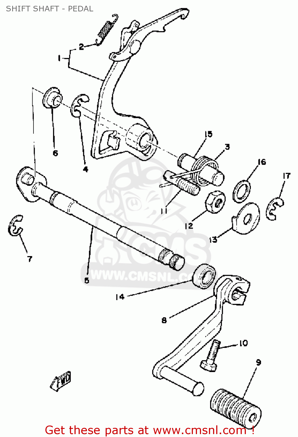 Yamaha DT175 1981 (B) USA parts lists and schematics