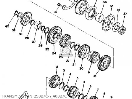 Yamaha DT250 1975 USA parts lists and schematics