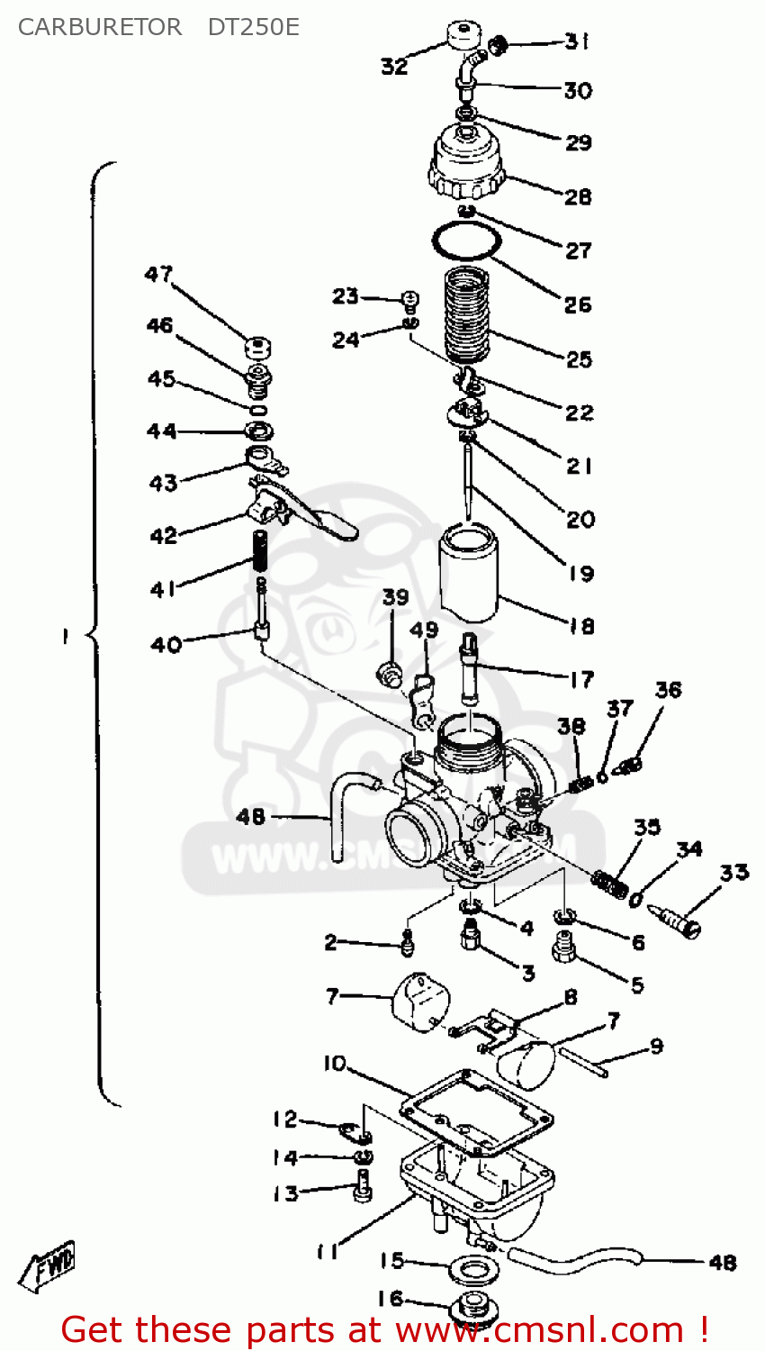 Yamaha Dt250 1978 Usa Carburetor Dt250e - Buy Original Carburetor 