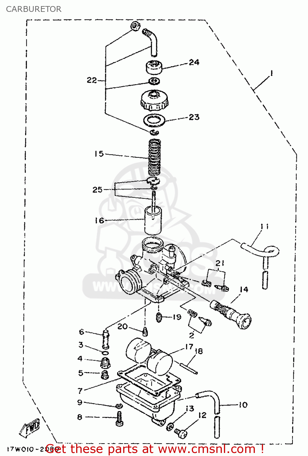 Yamaha DT50LC 1994 3UN4 PORTUGAL 243UN-353E2 CARBURETOR - buy original ...