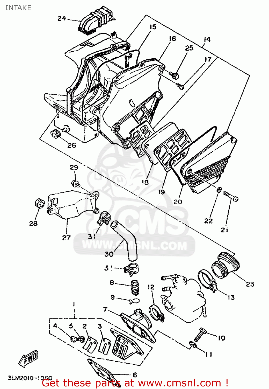 Yamaha DT50LC 1994 3UN4 PORTUGAL 243UN-353E2 INTAKE - buy original ...