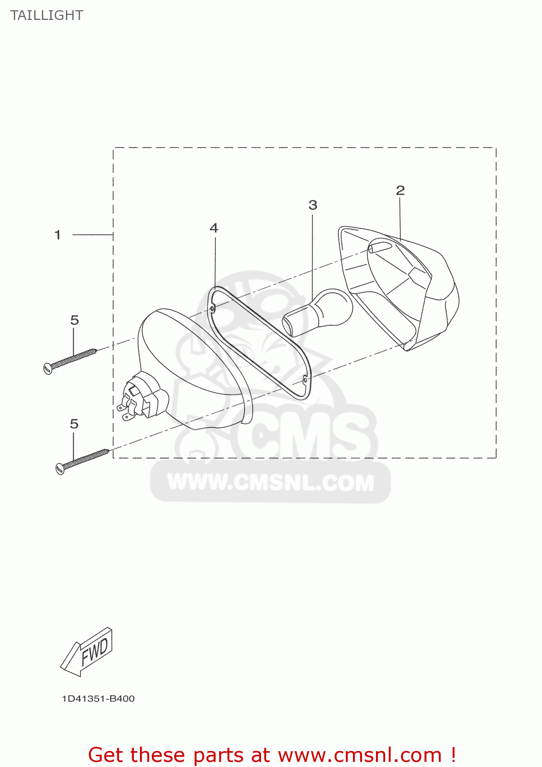 Yamaha DT50R 2005 2C27 SPAIN 1D2C2-300G4 TAILLIGHT - buy original ...