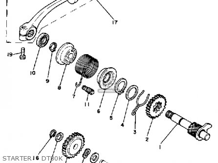 Yamaha DT80 1982 (C) USA parts lists and schematics