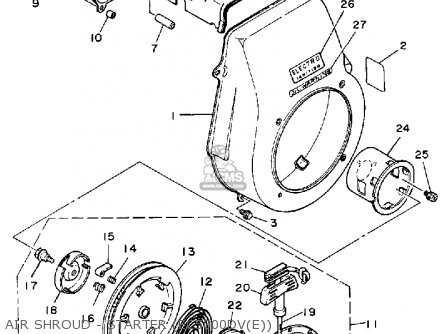 Yamaha EC5000DV EC5000DVE GENERATOR parts lists and schematics