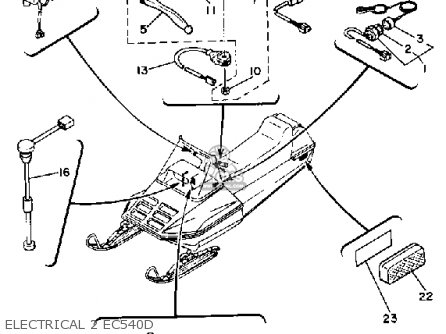 Yamaha EC540D 1979/1980 parts lists and schematics