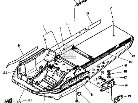 Yamaha EC540D 1979/1980 parts lists and schematics
