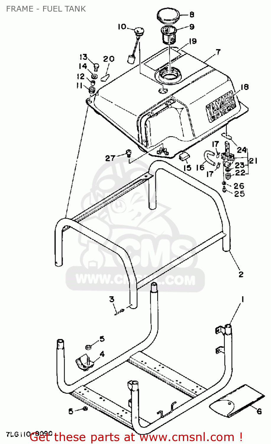 Yamaha EF1600 GENERATOR FRAME FUEL TANK buy original FRAME FUEL
