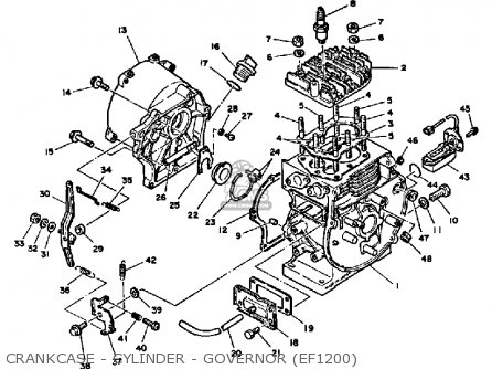 Yamaha EF1800 EF2600 EF1200 GENERATOR parts lists and schematics