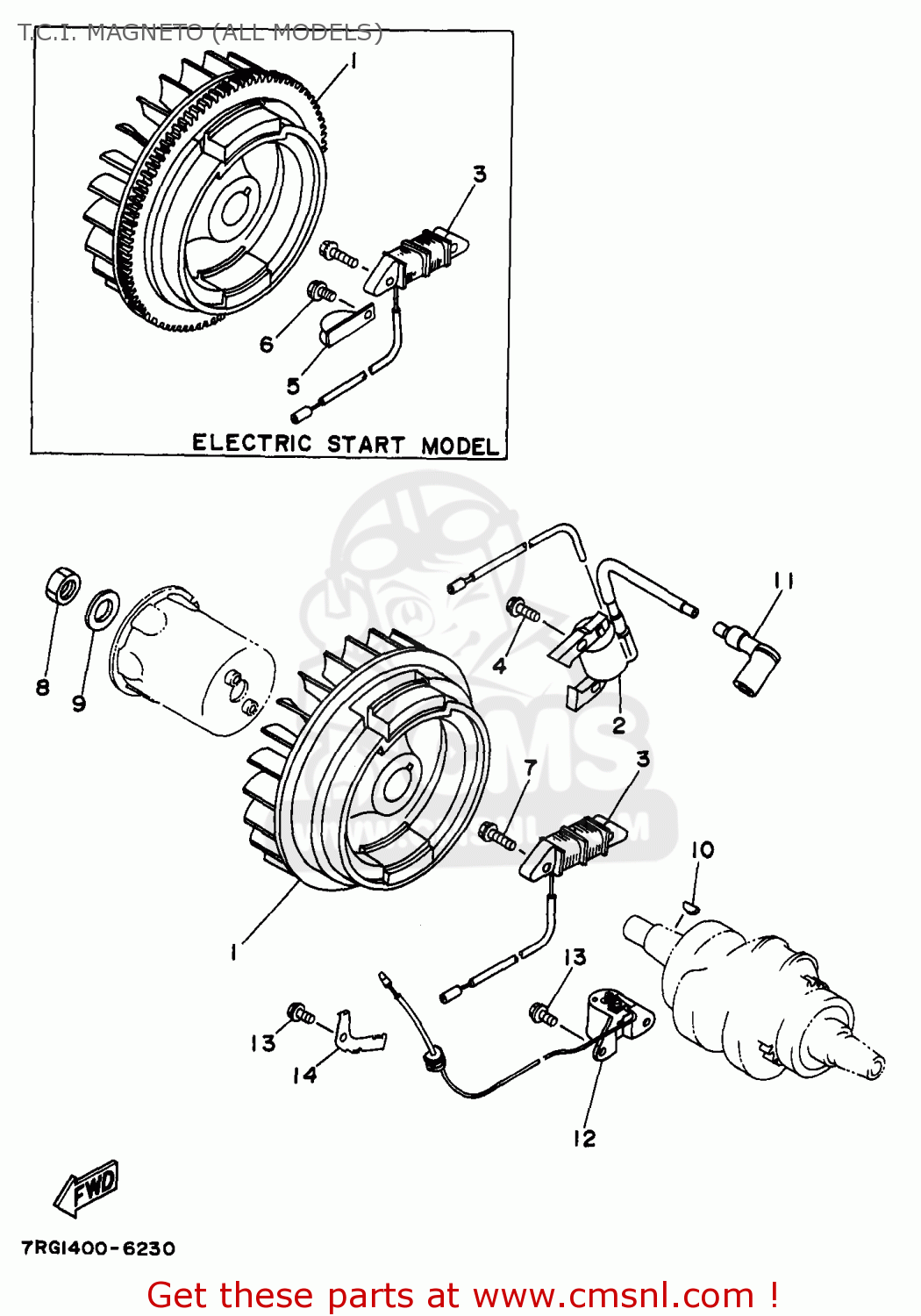Yamaha EF4600DE EF6600DE YG4600D YG6600D YG6600DEX GENERATOR 1996 T.C.I