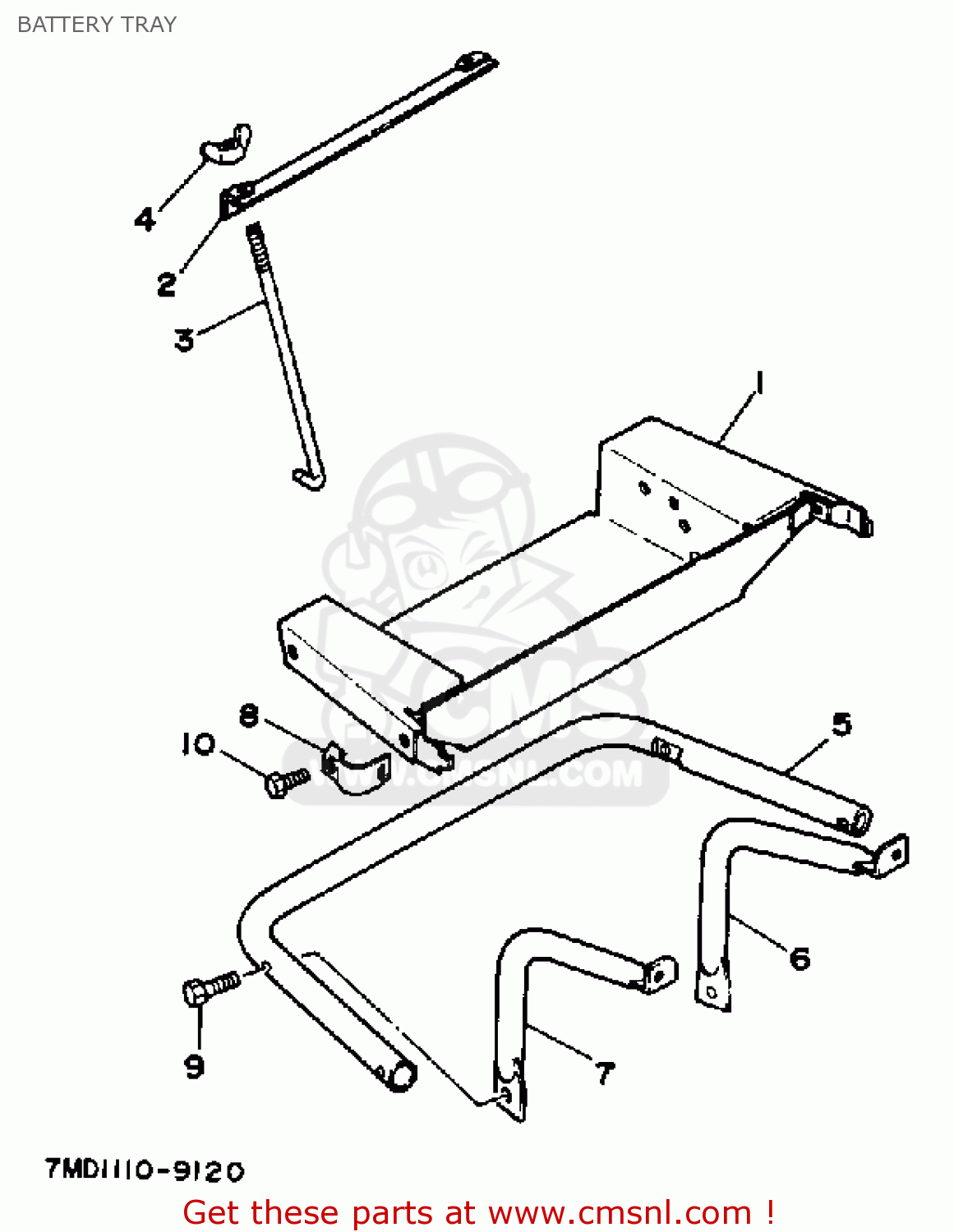 Yamaha EF6000E GENERATOR OHV BATTERY TRAY buy original BATTERY TRAY