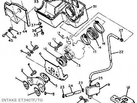 Yamaha ET340 TF ENTICER 1982/1983 parts lists and schematics Yamaha ET340 TF ENTICER 1982/1983 parts lists and schematics