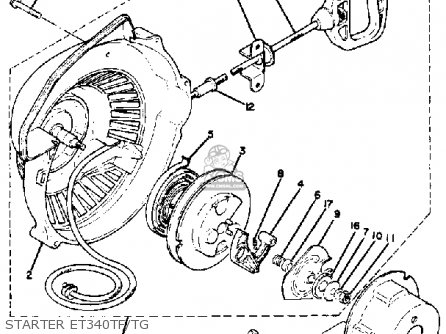 Yamaha ET340 TF ENTICER 1982/1983 parts lists and schematics