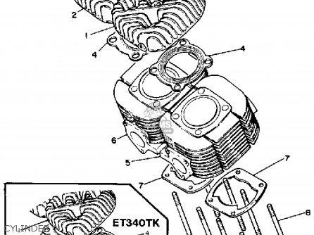 Yamaha ET340TK ENTICER 1984/1986 parts lists and schematics