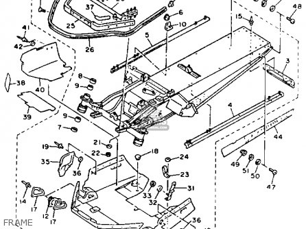 Yamaha ET410TRT ENTICER 1993 parts lists and schematics