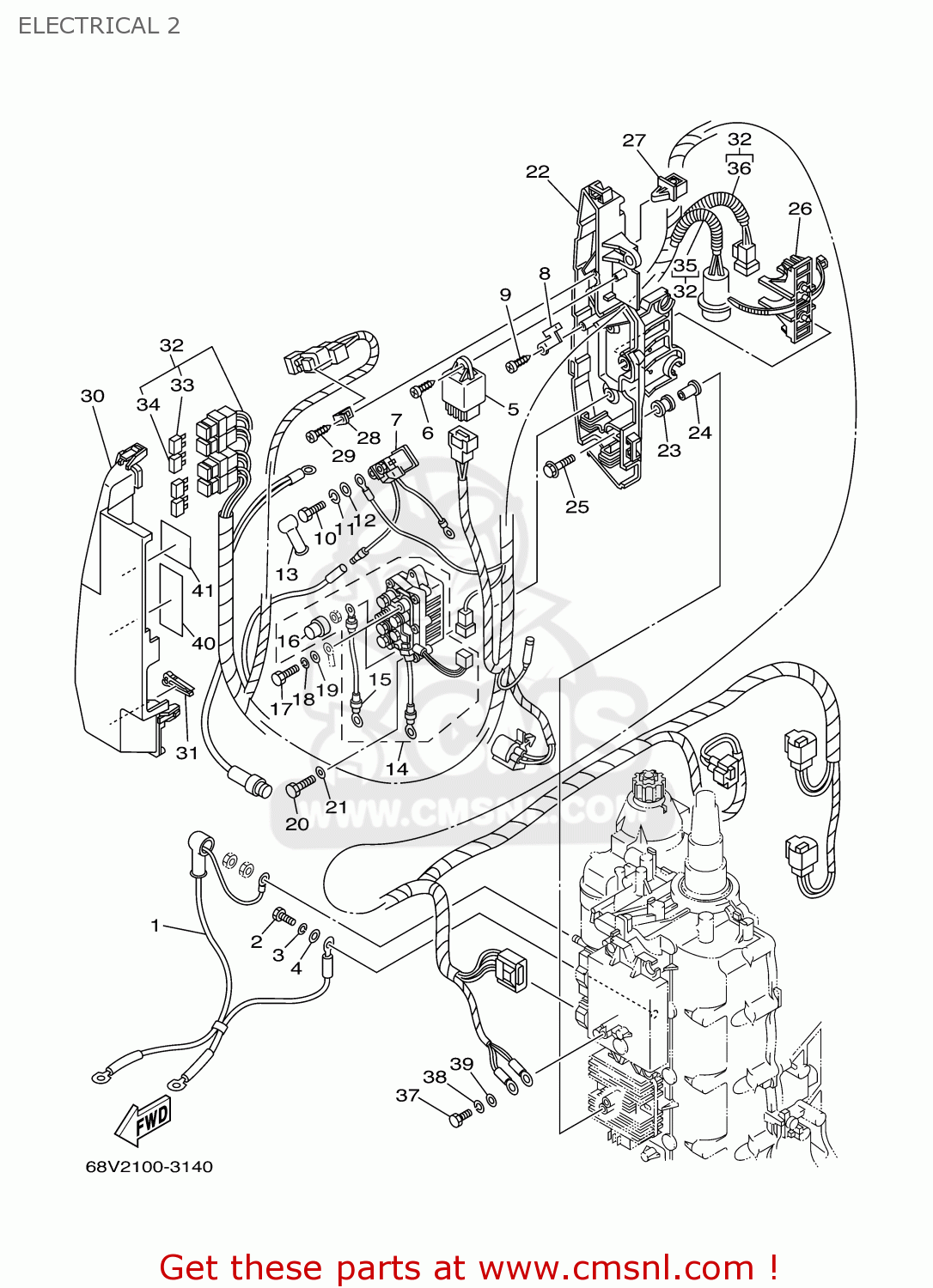 Yamaha F115TLRB/TXRB/TJRB/LF115TXRB 2003 ELECTRICAL 2 buy original