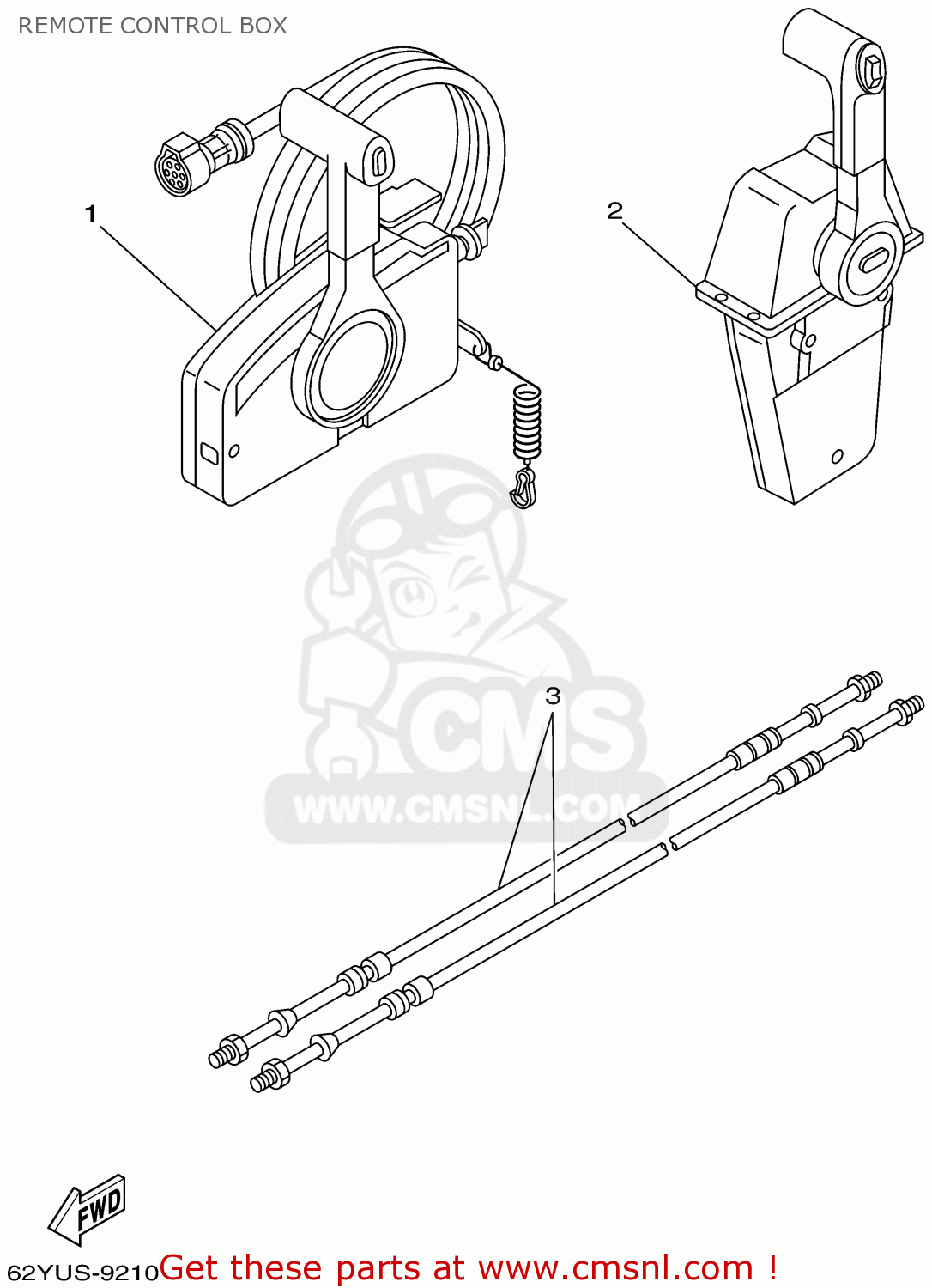 Yamaha F80/100TRX 1999 REMOTE CONTROL BOX buy original REMOTE CONTROL