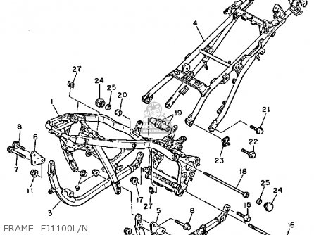 Yamaha FJ1100 1984 USA parts lists and schematics