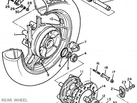 Yamaha FJ1100 1984 USA parts lists and schematics