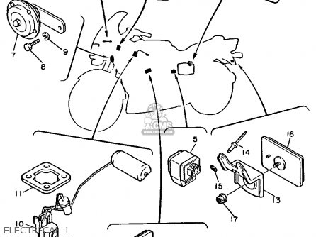 Yamaha FJ1200 1986 USA parts lists and schematics