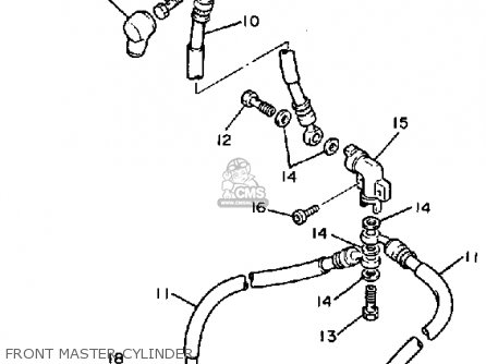 Yamaha FJ1200 1987 USA parts lists and schematics