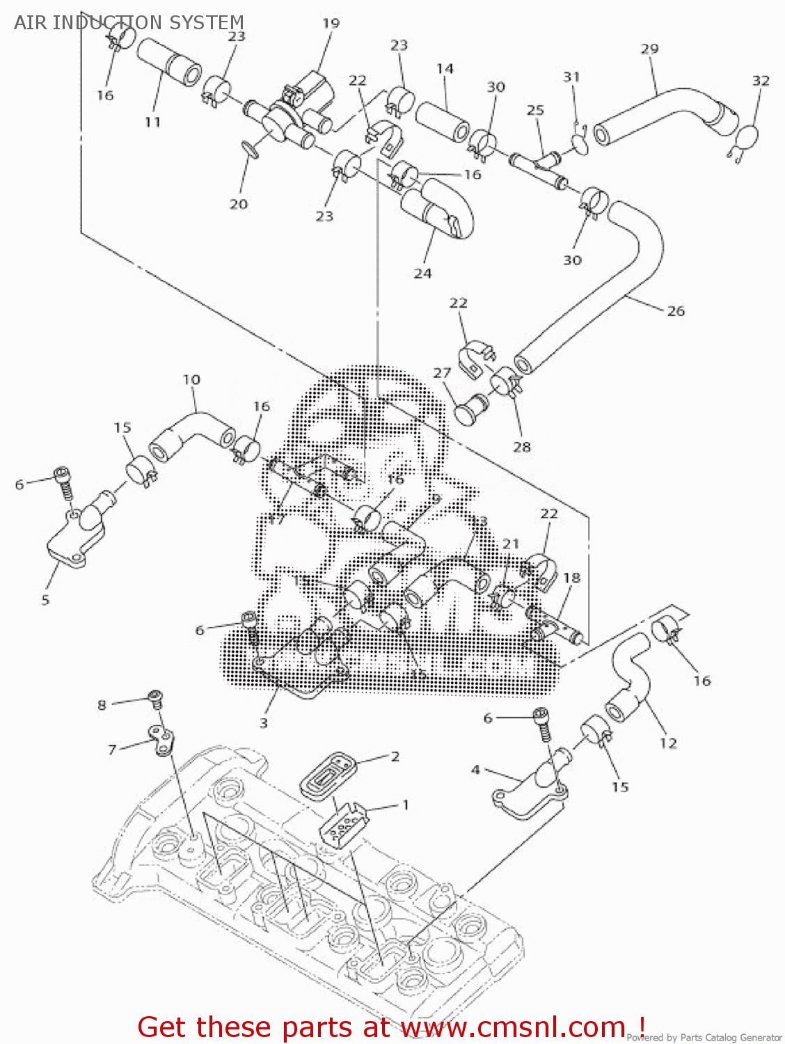 Yamaha FJR1300A 2018 B88C EUROPE FJR1300A 1TB88300E1 AIR INDUCTION