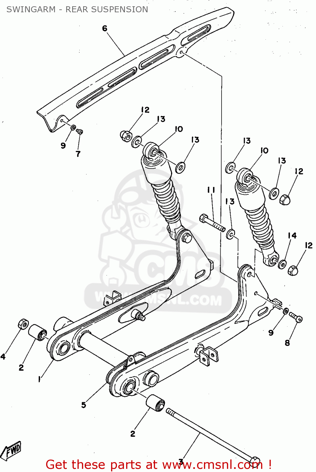 swing arm rear suspension