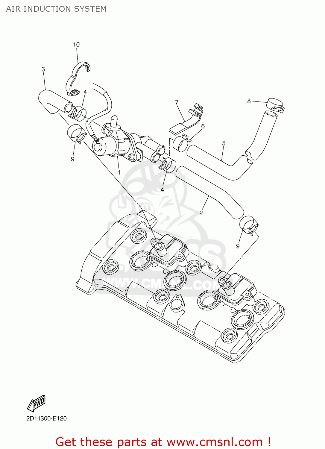 AIR INDUCTION SYSTEM - FZ1-SA 2008 5D03 EUROPE 1G5D0-300E1