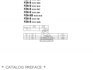 * CATALOG PREFACE * - FZ6-SS 2004 5VX2 AUSTRALIA 1C5VX-300E1